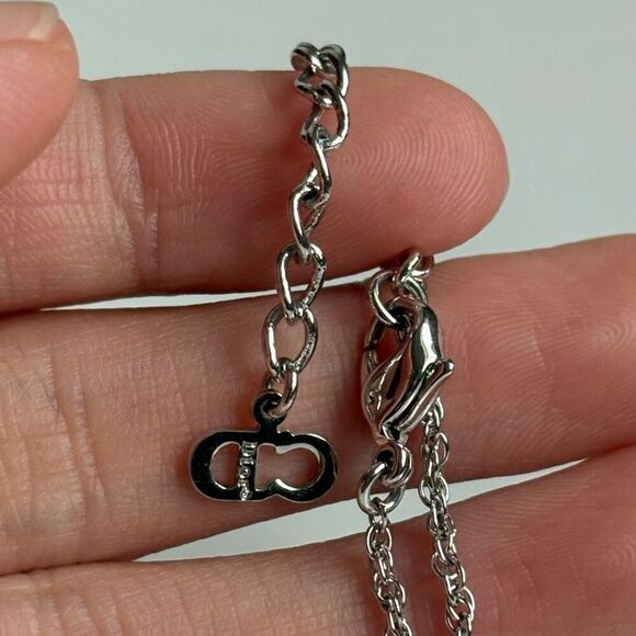 Christian Dior Silver Tone Metal Necklace (os) - Picture 5 of 9